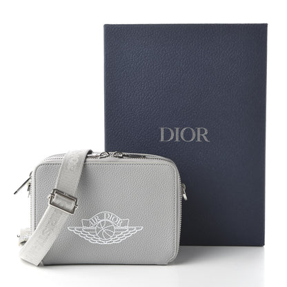 Christian Dior X AIR JORDAN Grained Calfskin Crossbody Grey 11 of 11