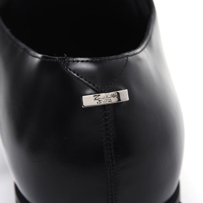Louis Vuitton Calfskin Mens Derby LV Harness Shoes 9 Black 9 of 9