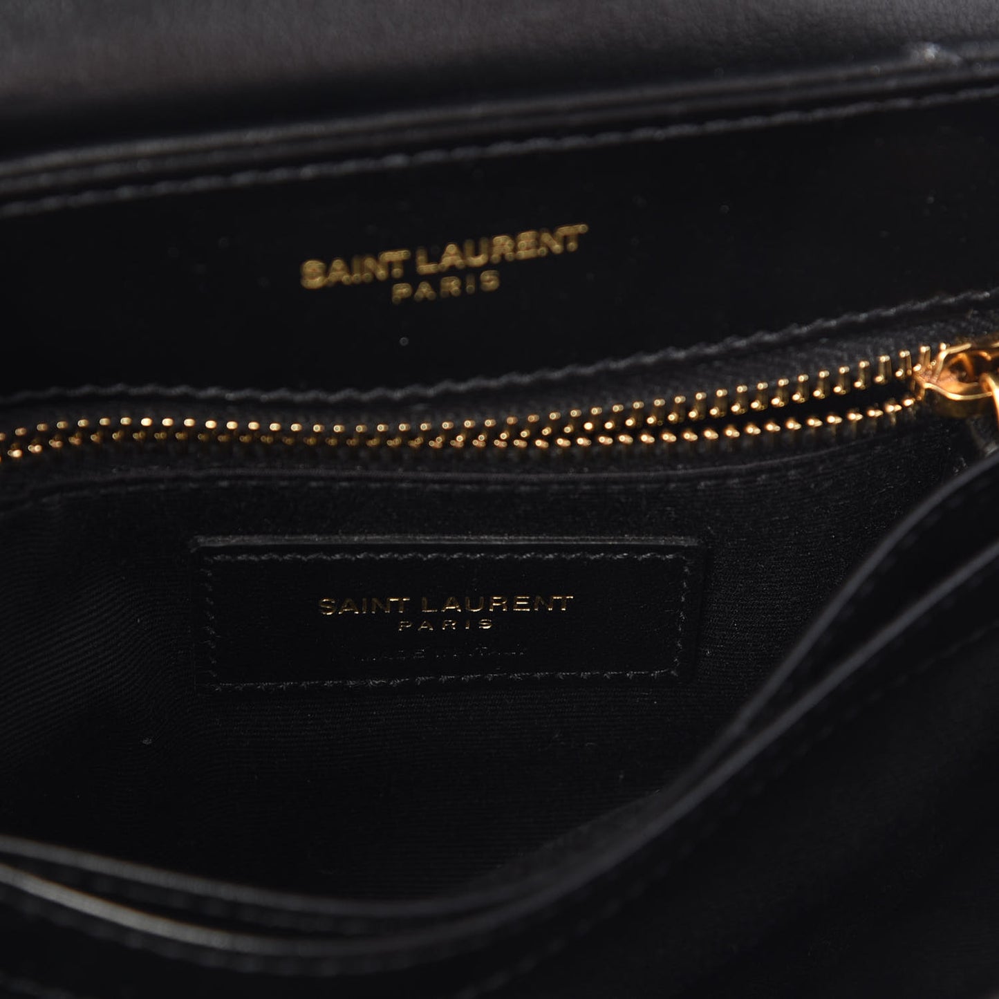 Calfskin Y Quilted Monogram Toy Loulou Crossbody Bag Black