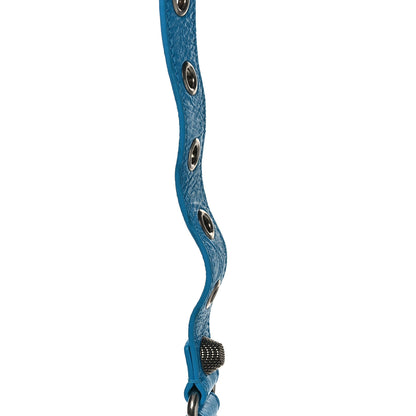 Balenciaga Agneau Arena Le Cagole Shoulder Bag XS Cyan 10 of 11