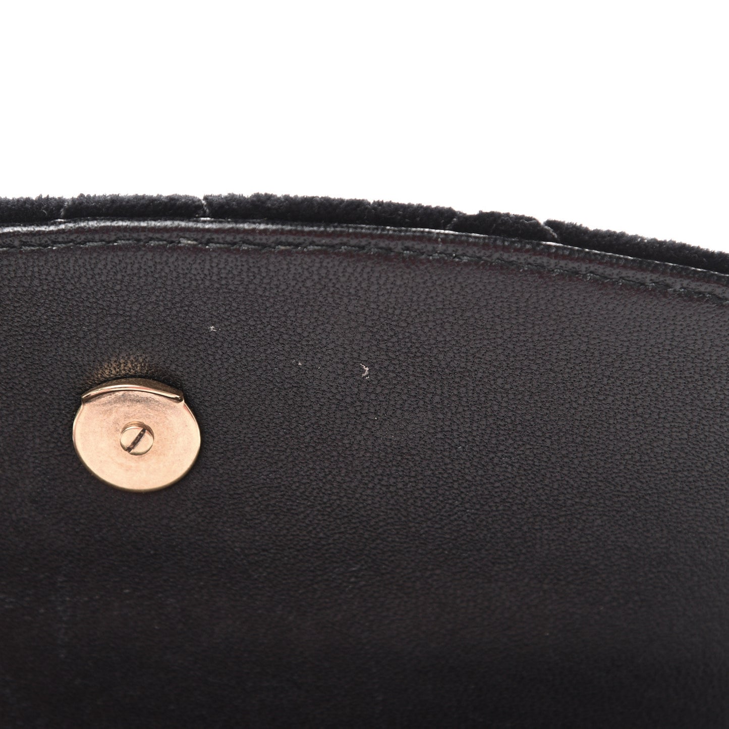 Velvet Mattress Quilted BB Wallet On Chain Black