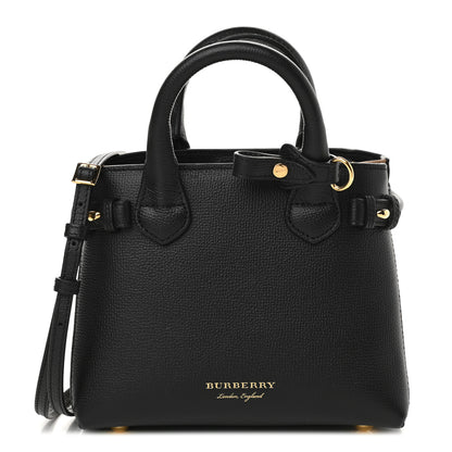 Burberry Derby Calfskin House Check Baby Banner Tote Black 1 of 9