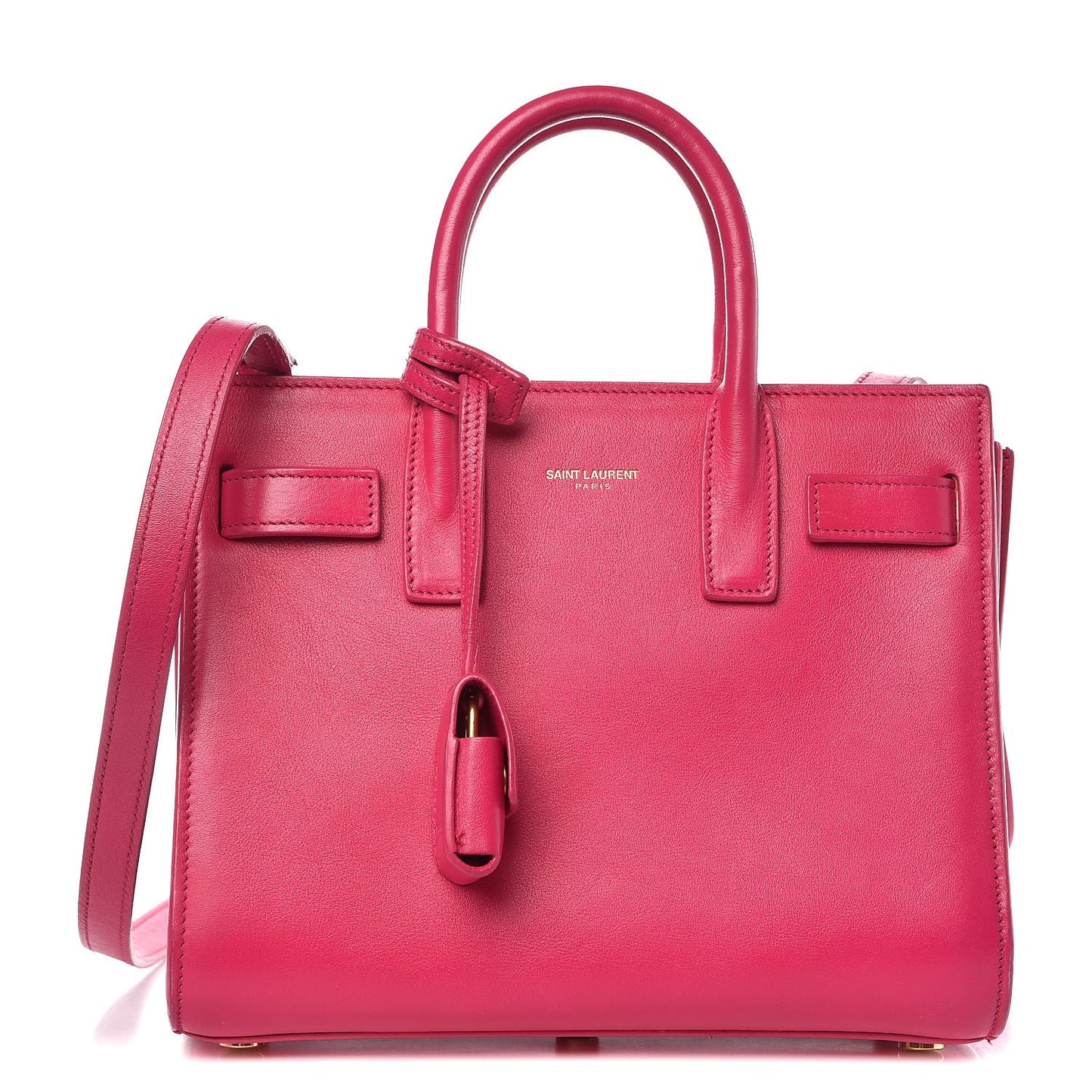 Calfskin Nano Sac De Jour Lipstick Fuchsia
