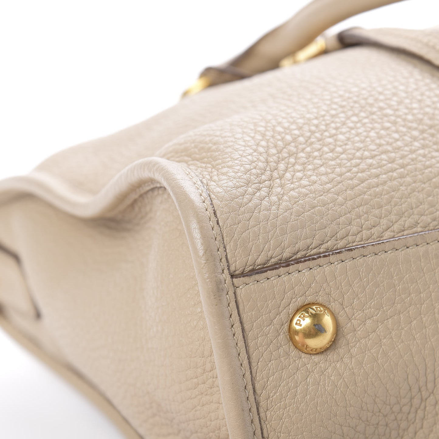 Vitello Daino Shopping Satchel Cammeo