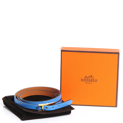 Hermes Swift 3MM Hapi Triple Tour Wrap Bracelet S Bleu Paradis 3 of 7