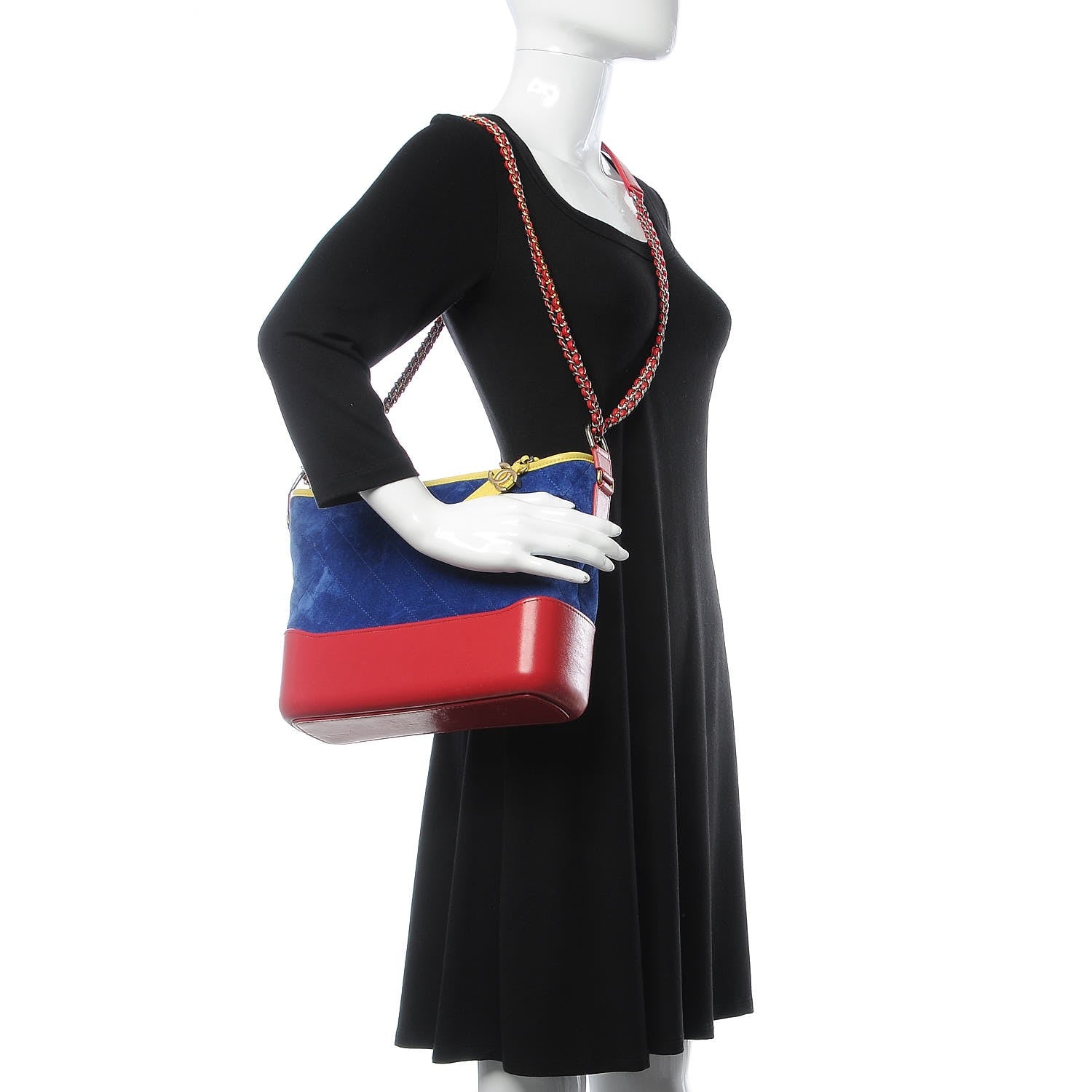 Chanel Suede Calfskin Quilted Medium Gabrielle Hobo Multicolor 2 of 8