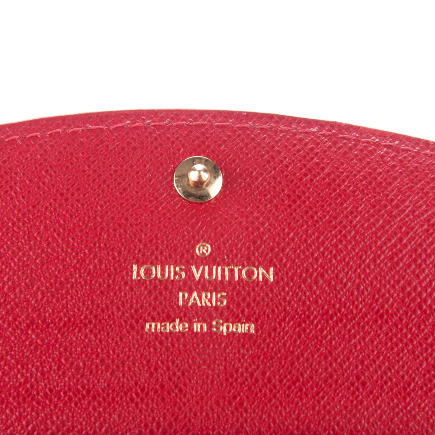 Damier Ebene Caissa Wallet Cherry