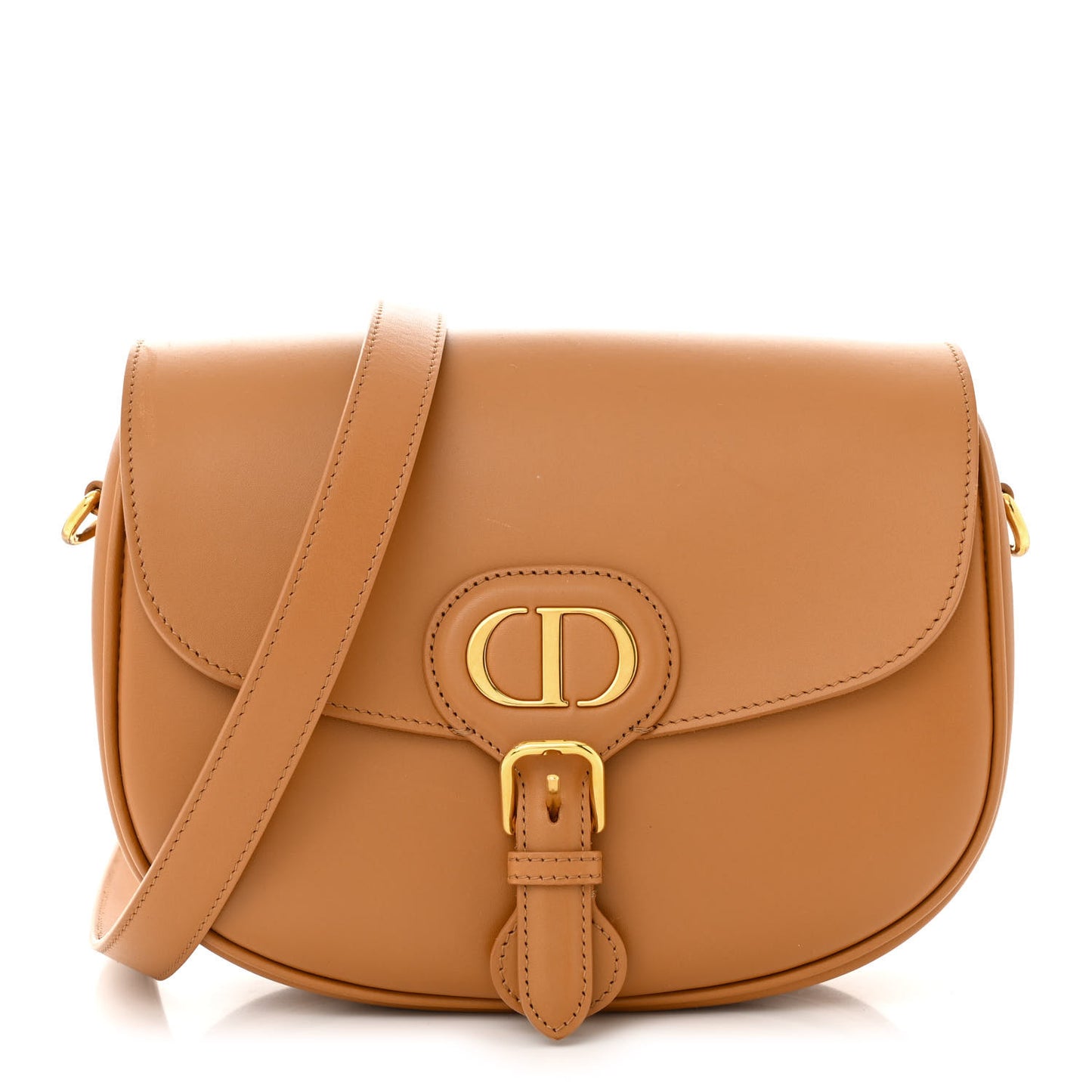 Box Calfskin Medium Bobby Flap Camel