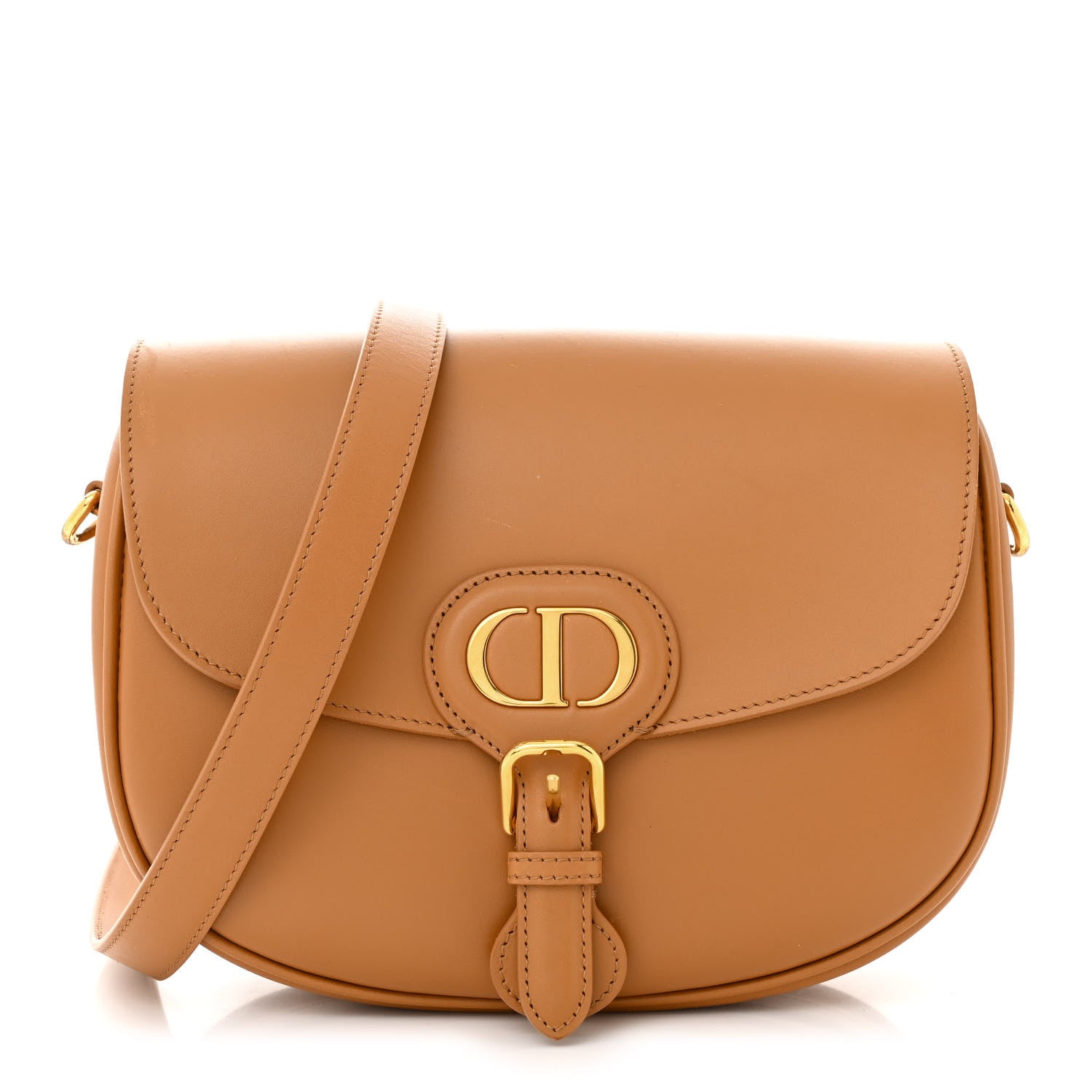 Christian Dior Box Calfskin Medium Bobby Flap Camel 1 of 11