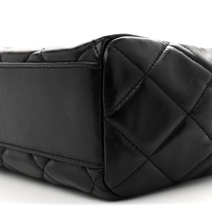 Chanel Shiny Calfskin Quilted Fancy Jewel Tote Bag Black 10 of 11