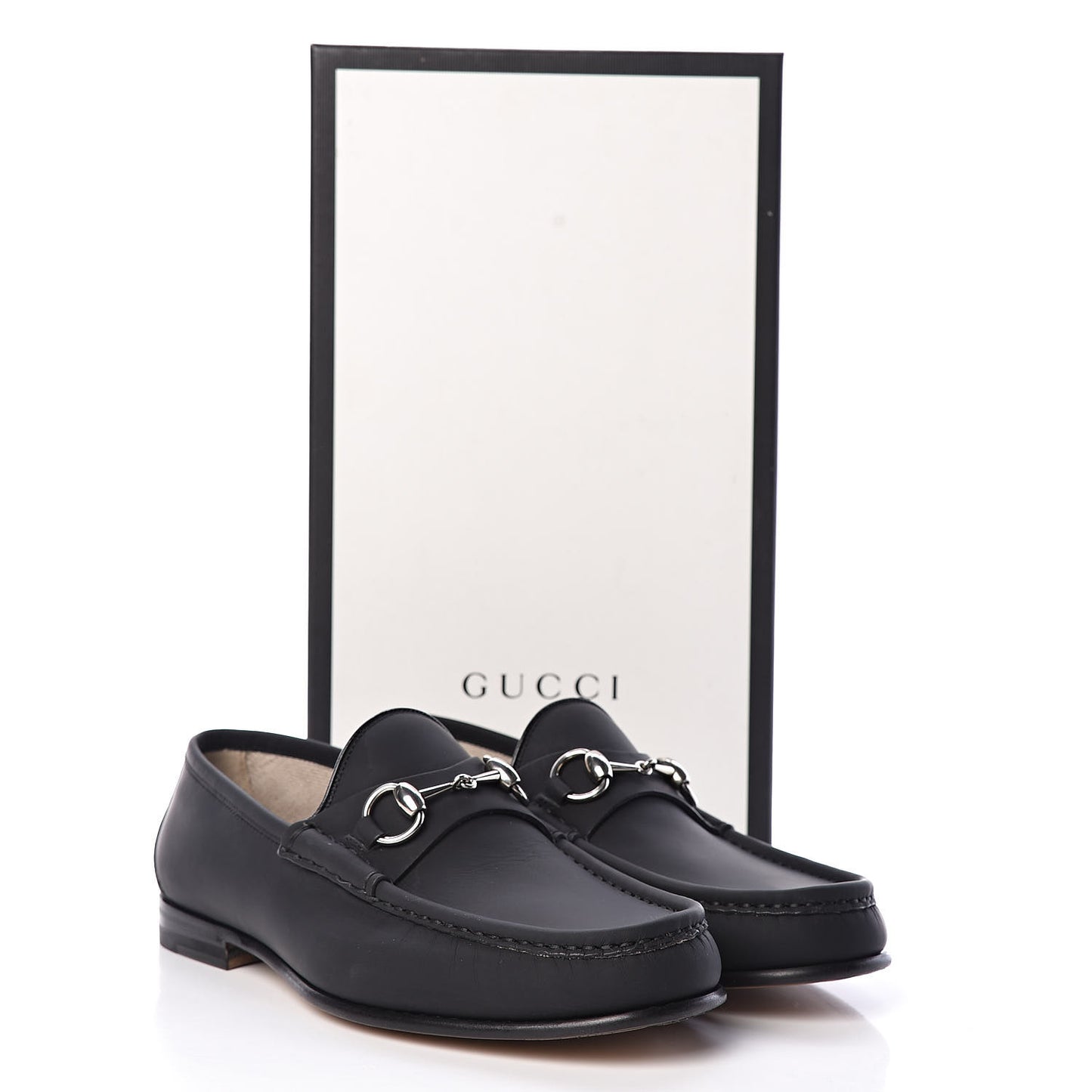 Calfskin Mens 1953 Horsebit Loafers 7 Black