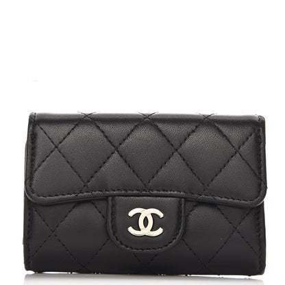 Chanel Lambskin Quilted 4 Key Holder Black 1 of 9
