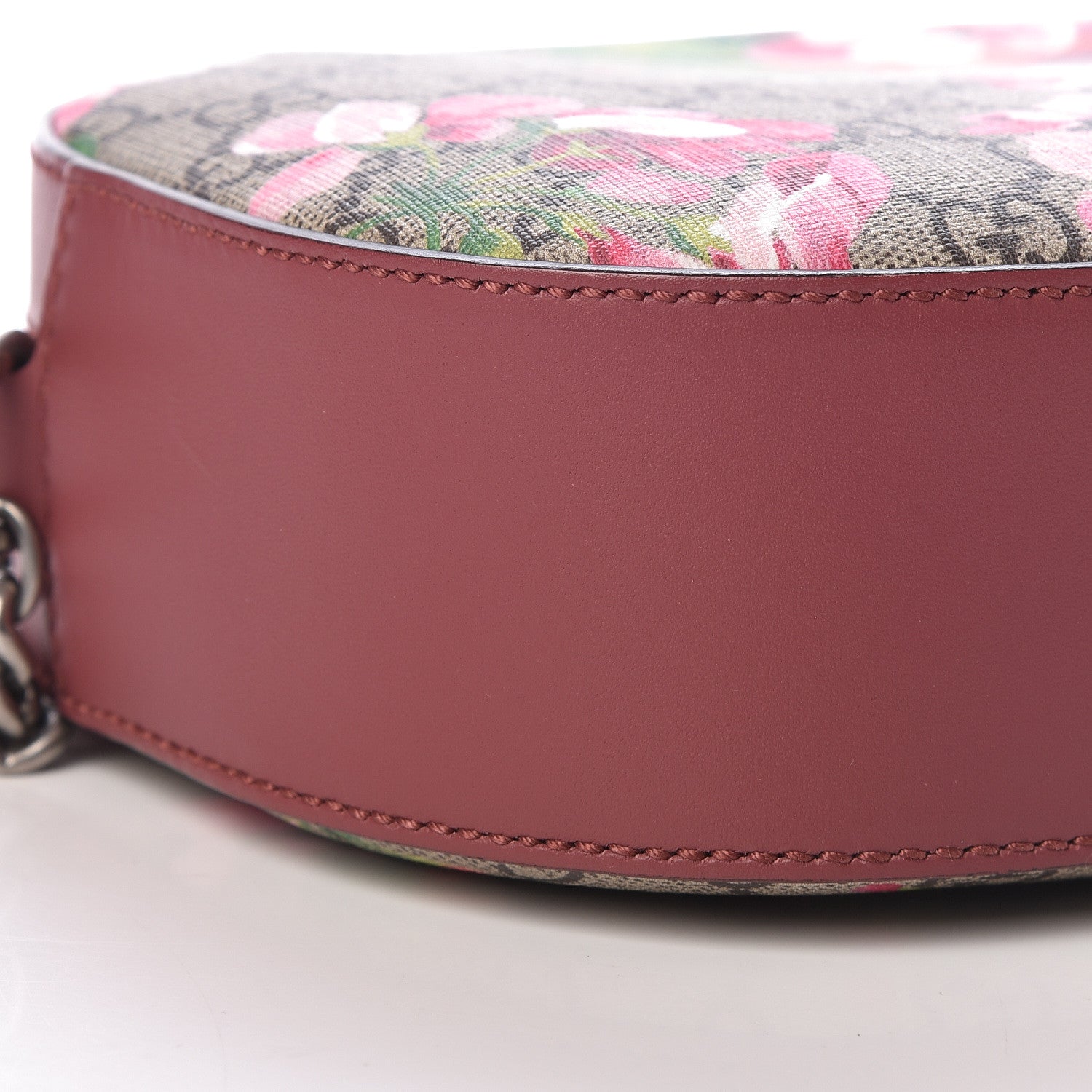 Gucci GG Supreme Monogram Blooms Mini Chain Shoulder Bag Beige Multicolor Dry Rose 9 of 11