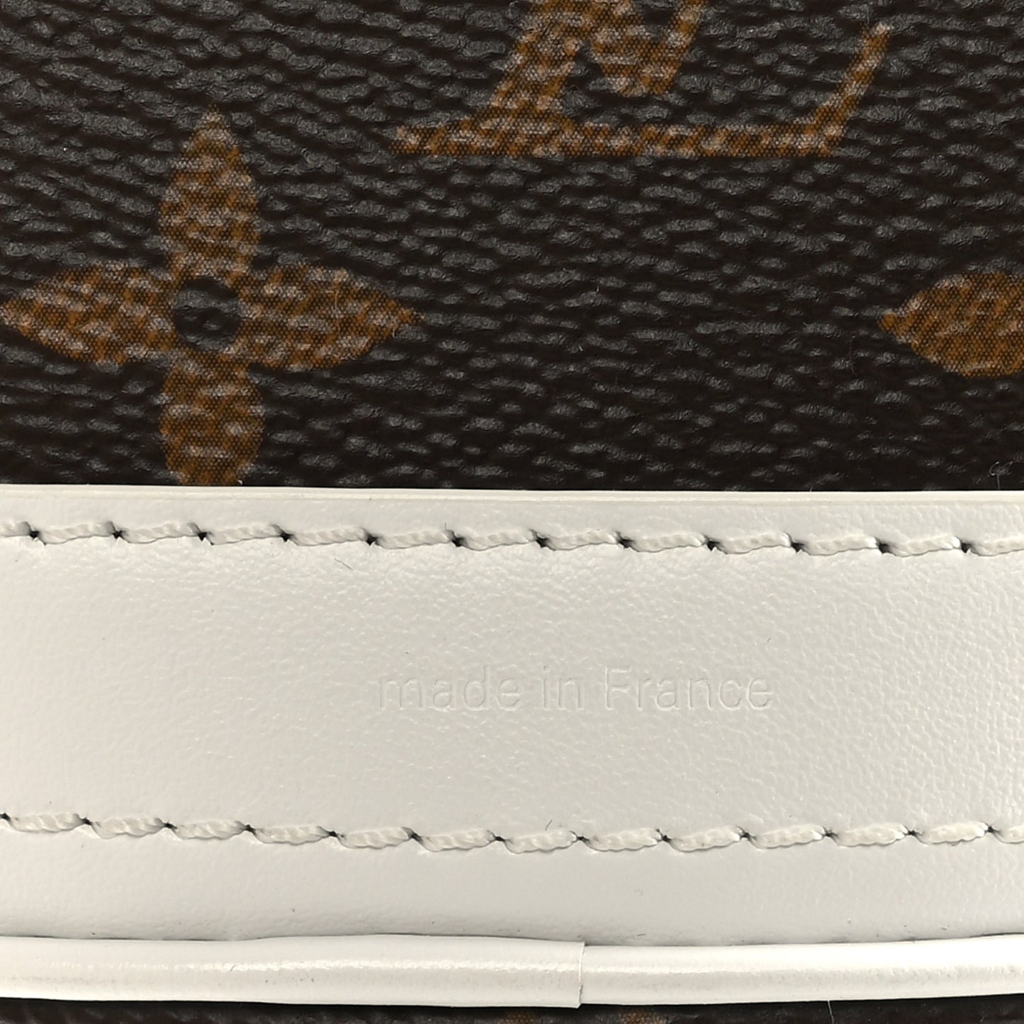 Monogram LV Match Nano Bucket Bag White