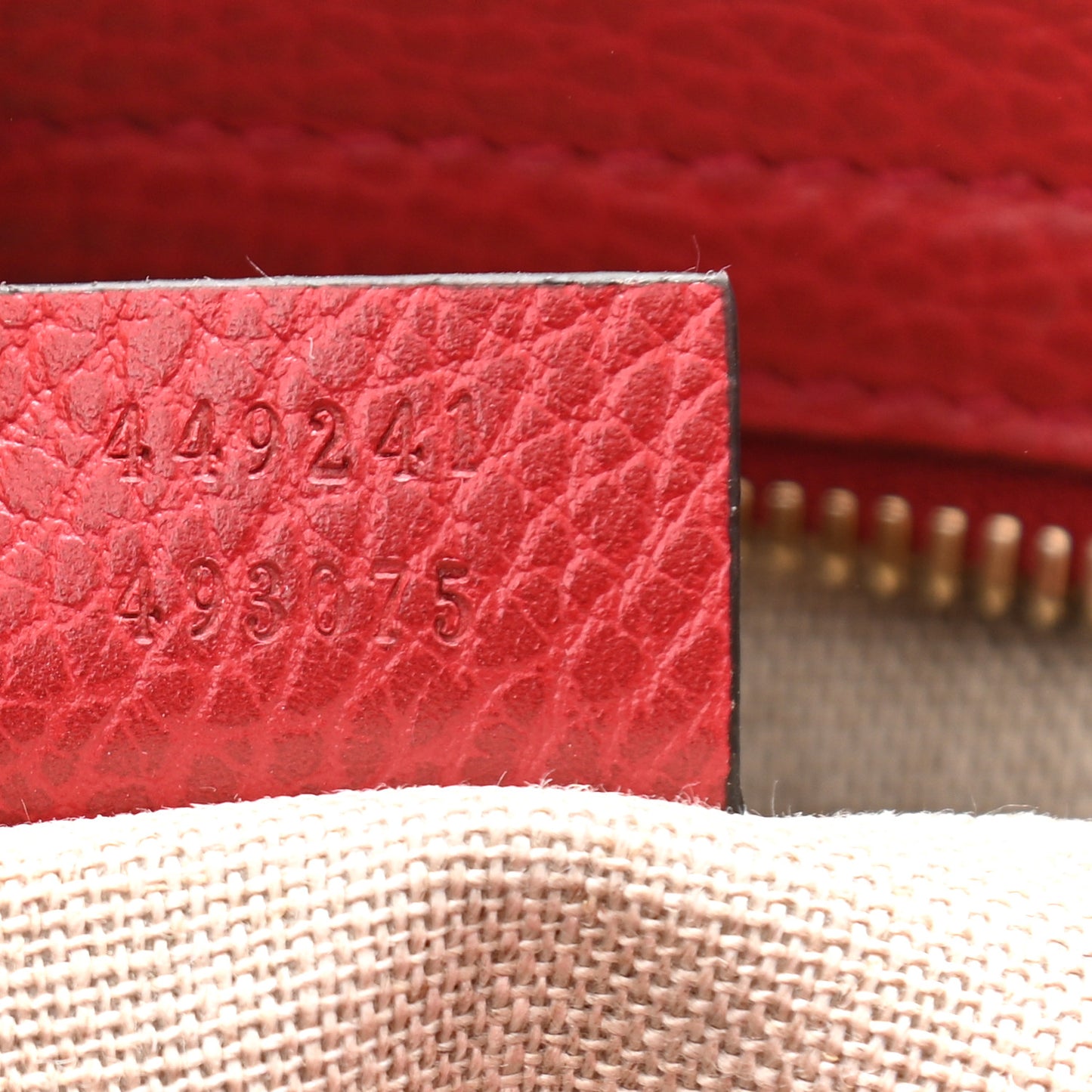 Monogram Small Bree Tote Red