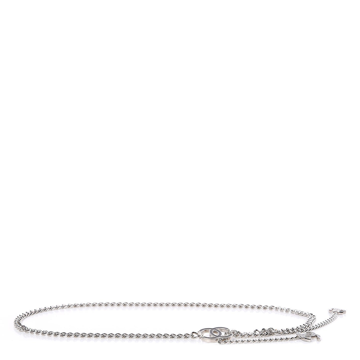 Enamel CC Ceinture Fantai Adjustable Belt Silver Black