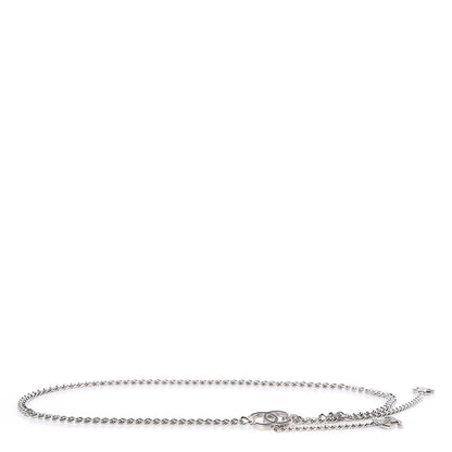 Chanel Enamel CC Ceinture Fantai Adjustable Belt Silver Black 1 of 5