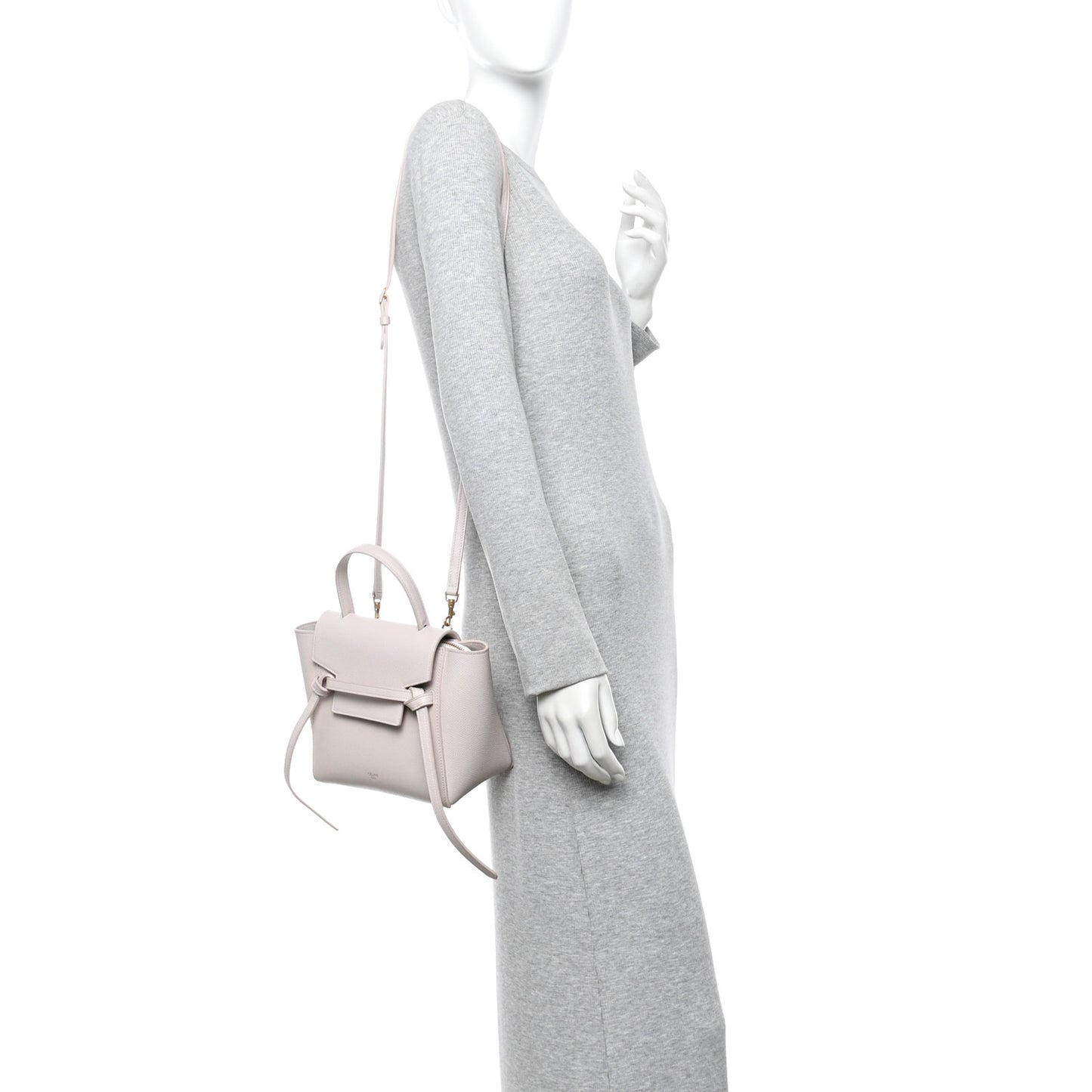 Grained Calfskin Nano Belt Bag Peony