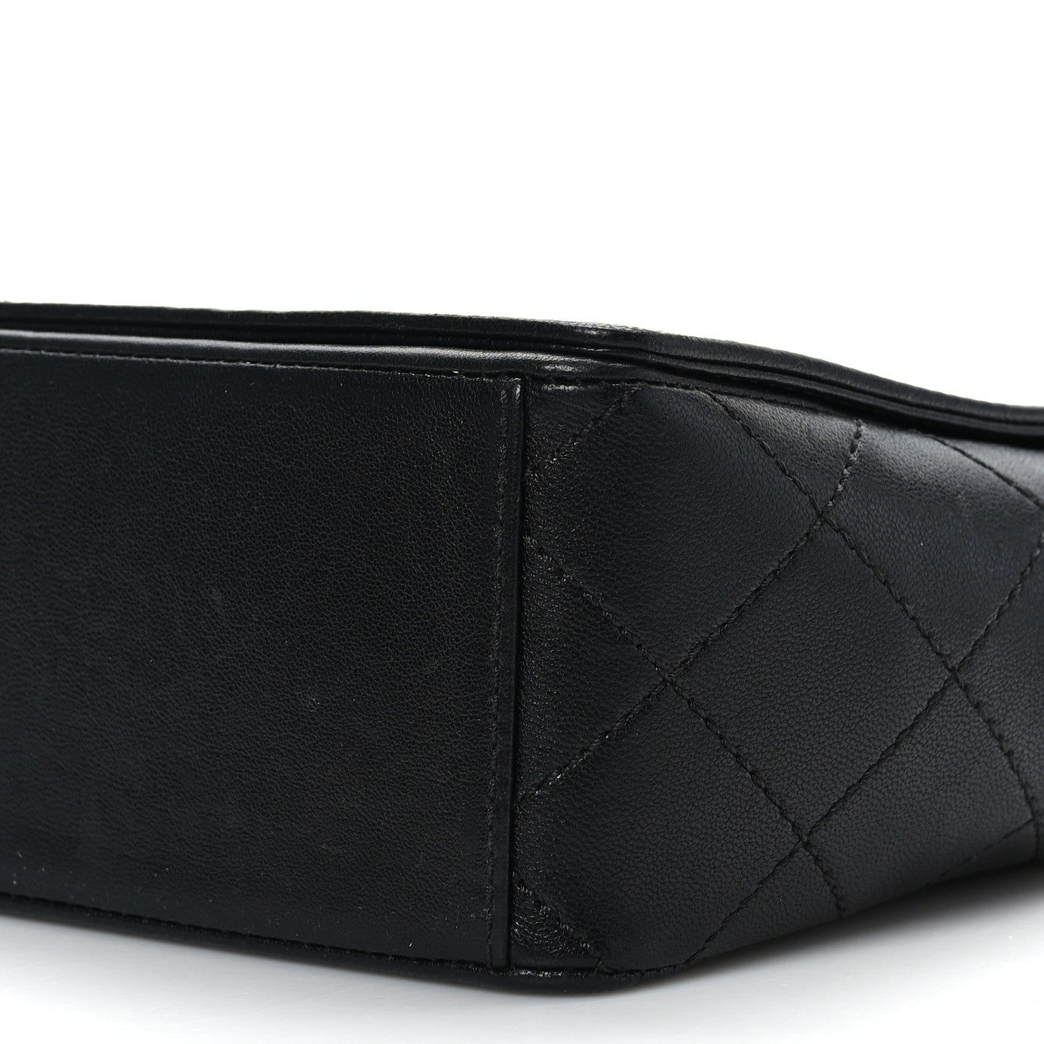 Chanel Sheepskin Quilted Vintage Mademoiselle Flap Black 9 of 10