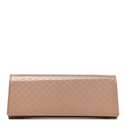Gucci Patent Microguccissima Small Broadway Clutch Dark Cipria 1 of 13