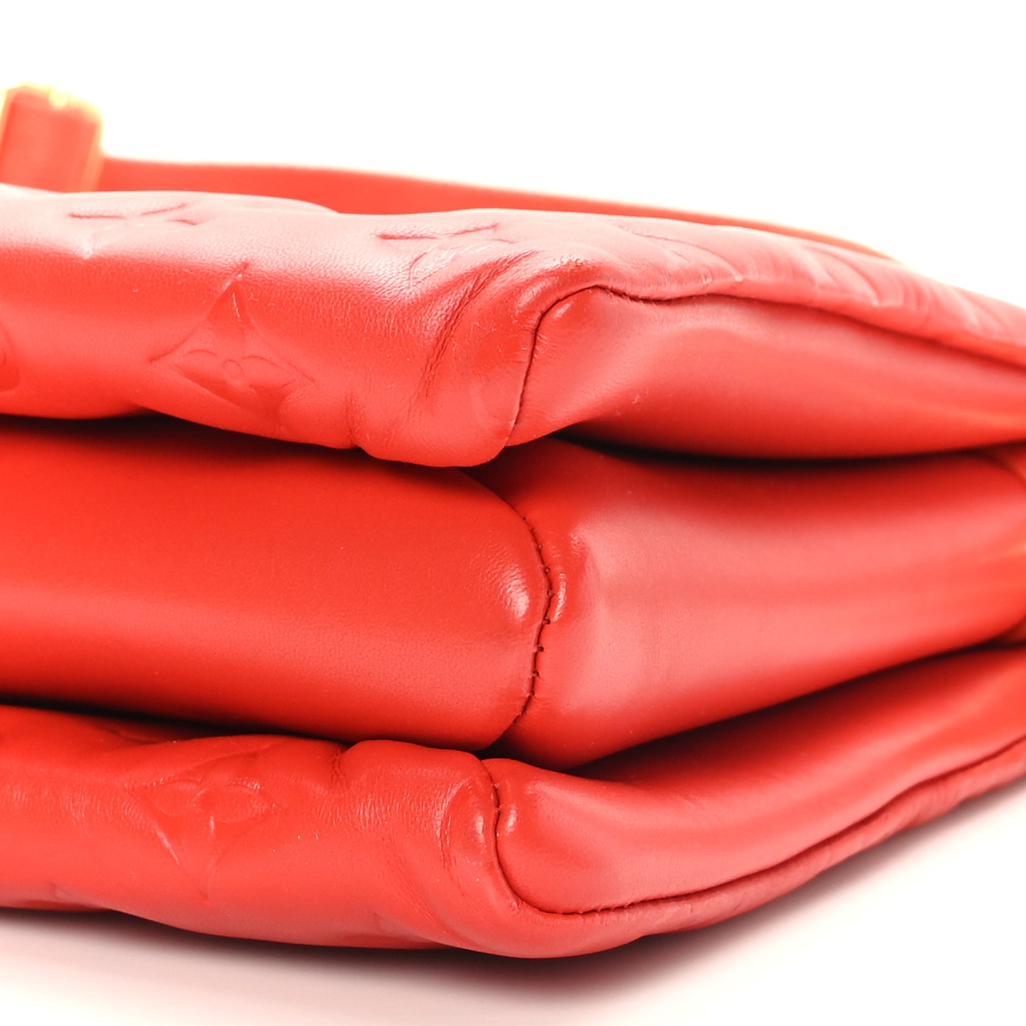 Lambskin Embossed Monogram Coussin PM Red