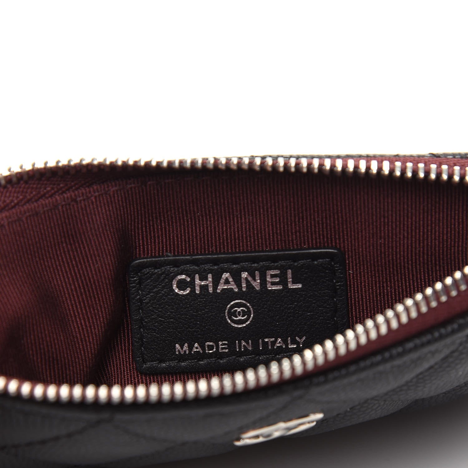 Chanel Caviar Quilted Small Cosmetic Case Black 6 of 9