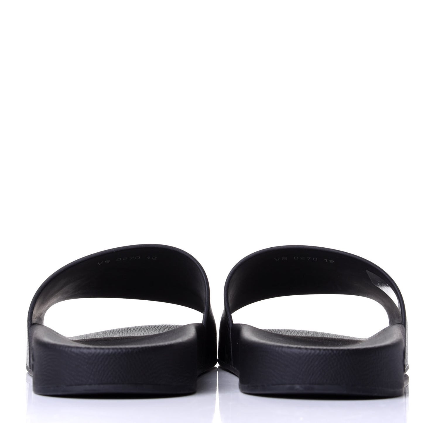 Rubber Monogram Eclipse Mens Waterfront Mules 12 Black