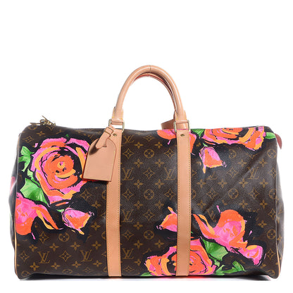 Louis Vuitton Monogram Roses Keepall 50 1 of 7