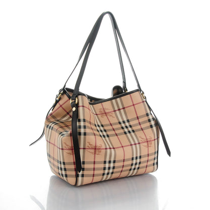 Burberry Haymarket Check Small Canterbury Tote Black 3 of 9