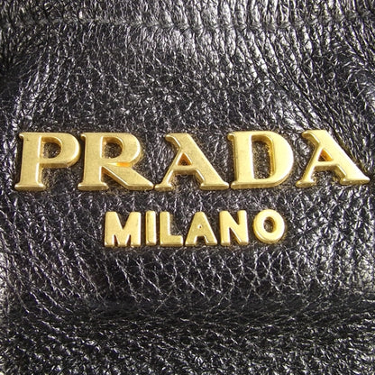 Prada Cervo Deerskin Shoulder Bag Black Brown 6 of 11