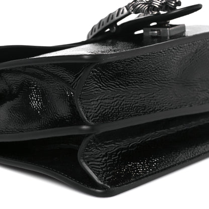 Gucci Crinkled Patent Small Dionysus Shoulder Bag Black 10 of 11