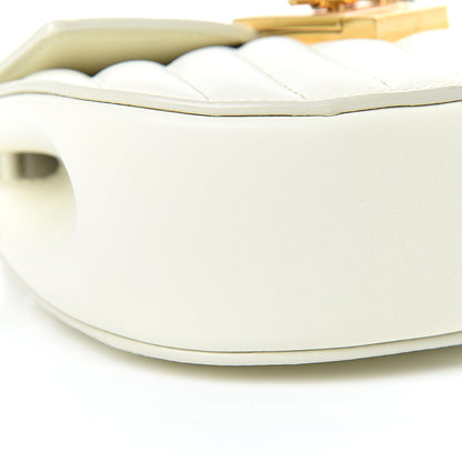 Chloe Calfskin Quilted Mini Drew Bijou Shoulder Bag Natural White 9 of 10
