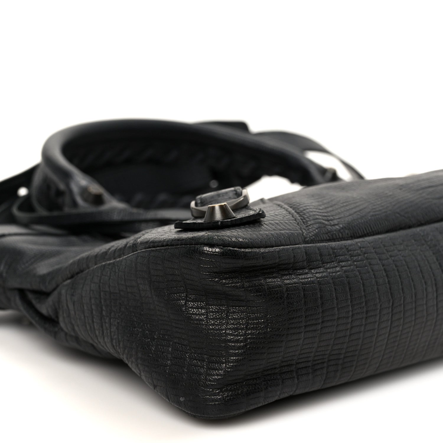 Balenciaga Lizard Embossed First Black 8 of 9