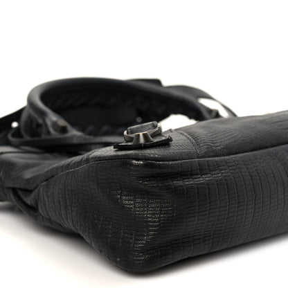 Balenciaga Lizard Embossed First Black 8 of 9