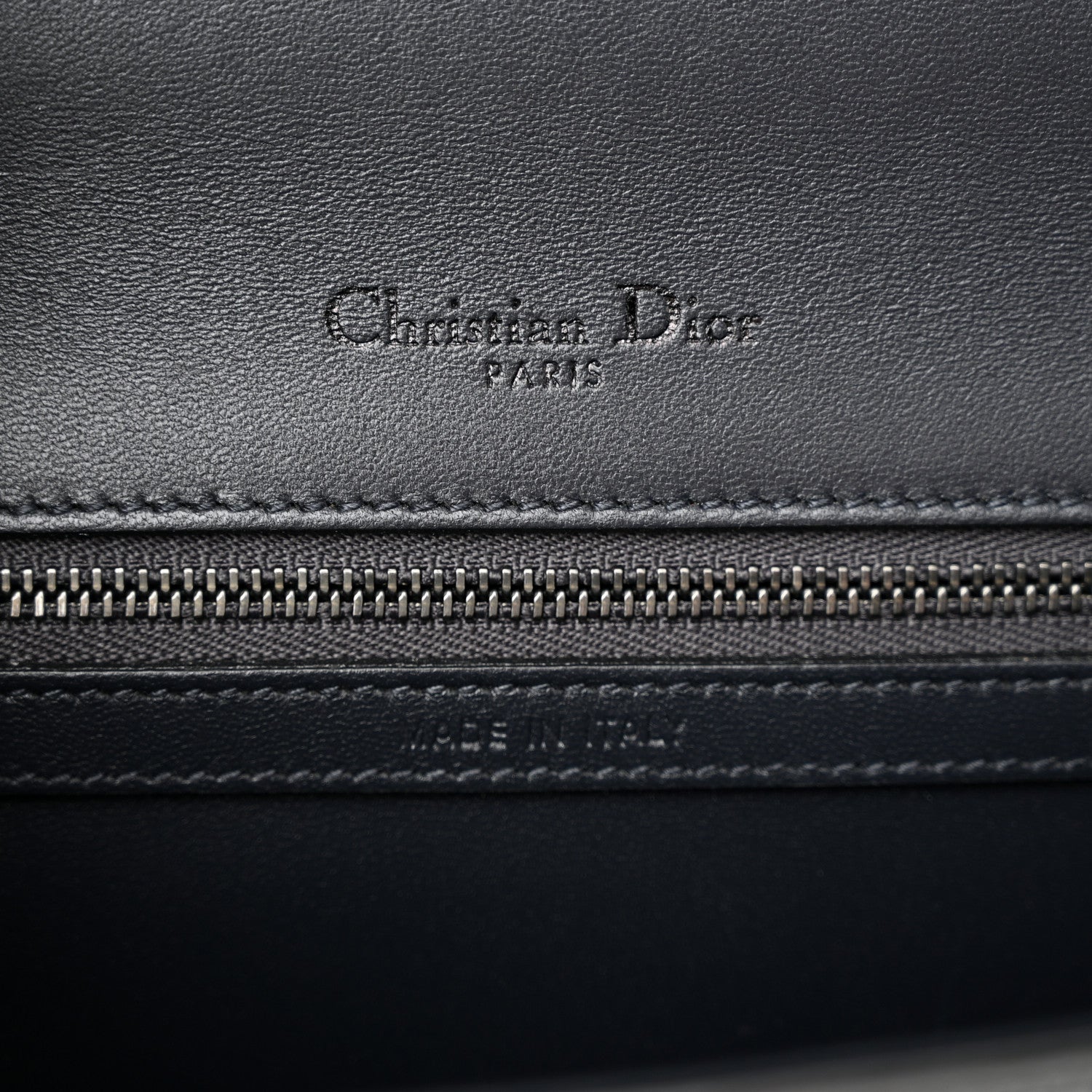Christian Dior Metallic Patent Micro-Cannage Medium Diorama Flap Bag Onyx Black 6 of 13