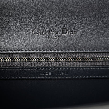 Christian Dior Metallic Patent Micro-Cannage Medium Diorama Flap Bag Onyx Black 6 of 13