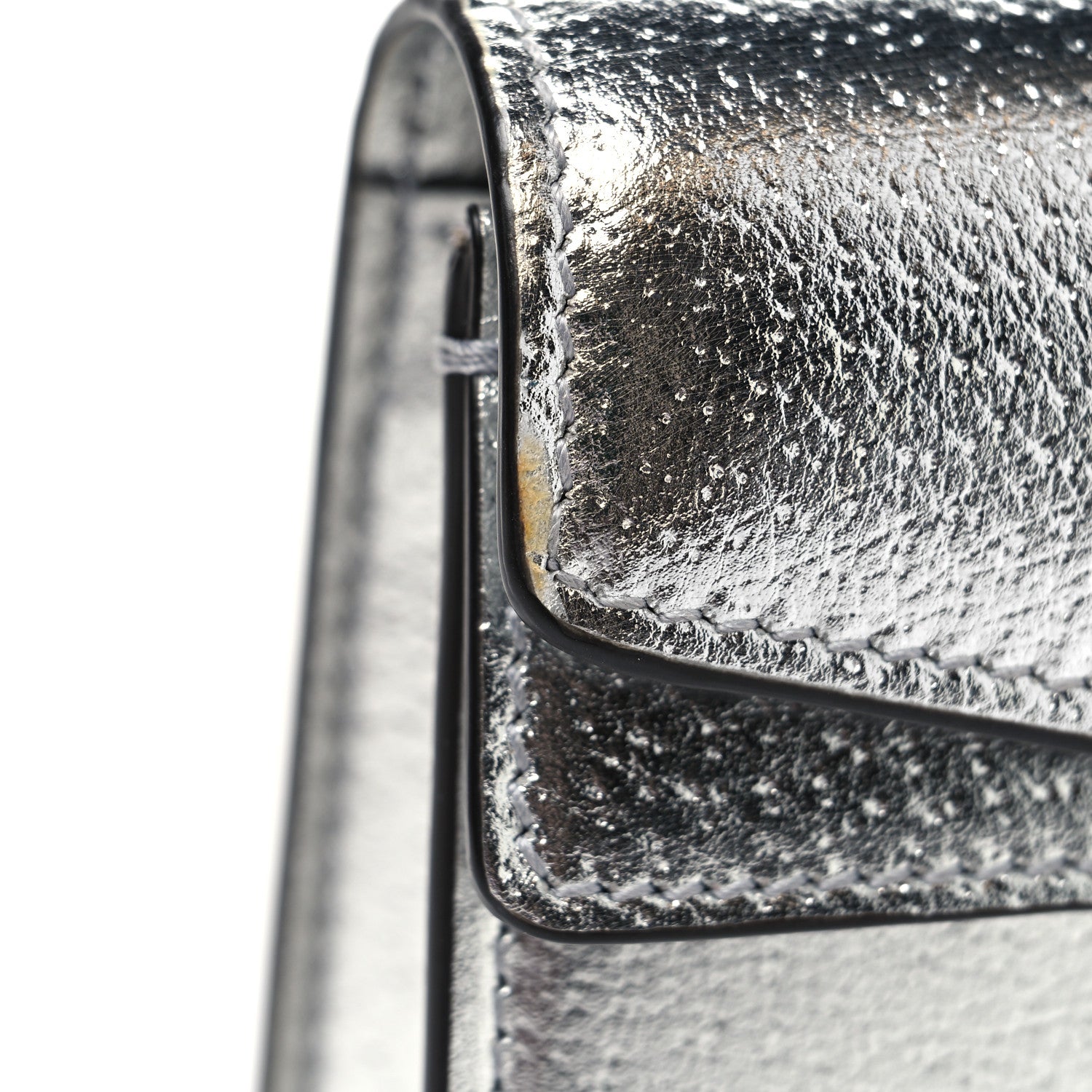 Gucci Metallic Calfskin Super Mini Dionysus Shoulder Bag Silver 10 of 10
