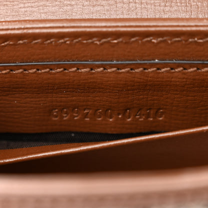 Gucci GG Supreme Monogram Azalea Calfskin Web Horsebit 1955 Wallet On Strap Beige Ebony Brown Sugar 7 of 13