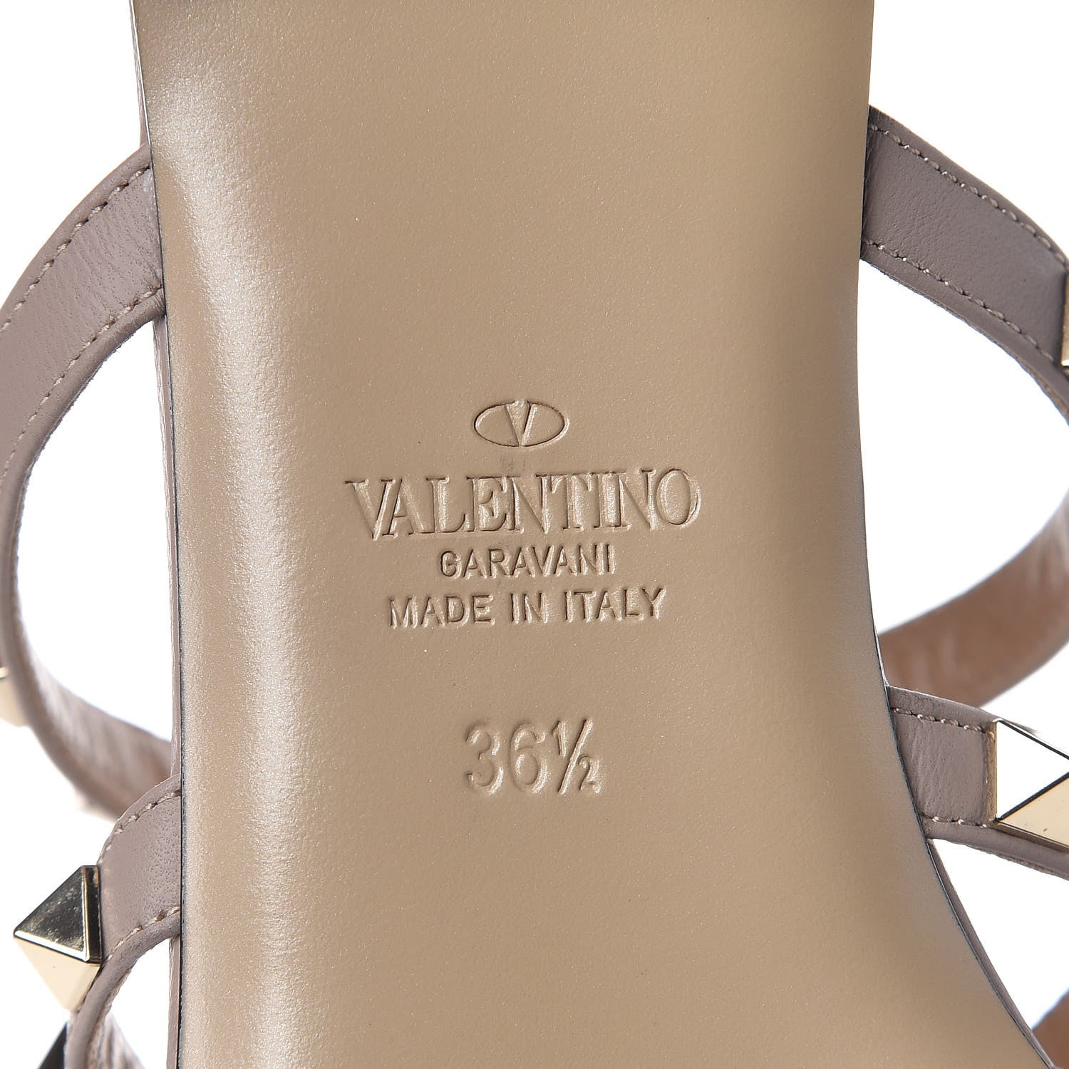 Valentino Garavani Nappa Rockstud Flat Cage Mules 36.5 Black Poudre 6 of 11