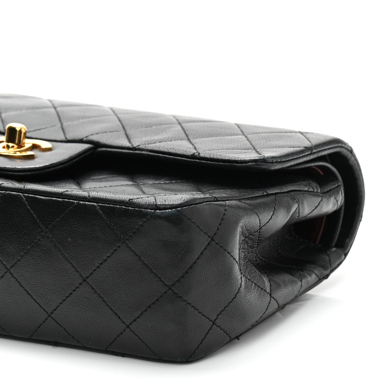 Chanel Lambskin Quilted Small Double Flap Black 10 of 13