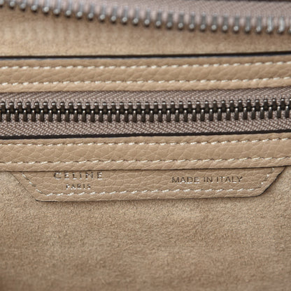 Celine Drummed Calfskin Micro Luggage Dune 6 of 7