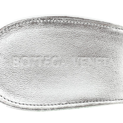 Bottega Veneta Laser Nappa Maxi Intrecciato Lido 90mm Mule Sandals 38 Silver 7 of 9