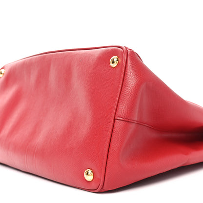 Prada Saffiano Lux Large Tote Fuoco 9 of 9