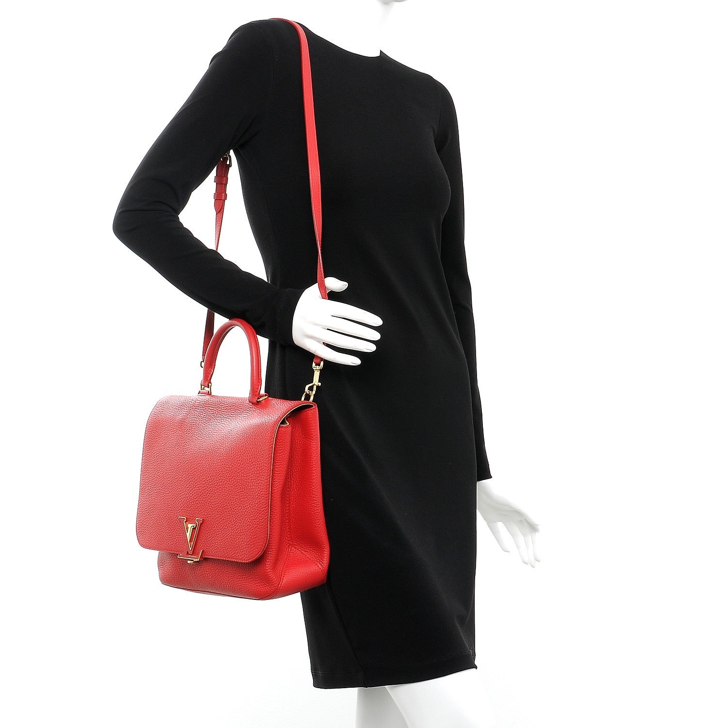Louis Vuitton Taurillon Volta Coquelicot 2 of 9