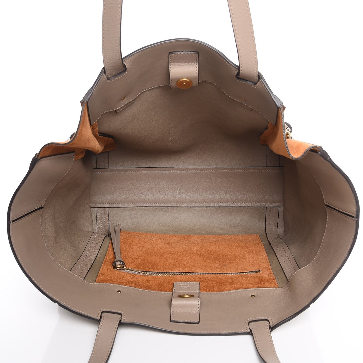 Smooth Calfskin Medium Milo Shopping Tote Motty Grey