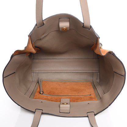 Chloe Smooth Calfskin Medium Milo Shopping Tote Motty Grey 10 of 10