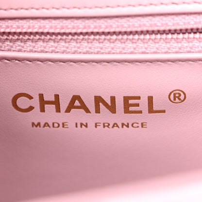 Chanel Shiny Aged Calfskin Quilted Nano Kelly Shopper Pink 6 of 10