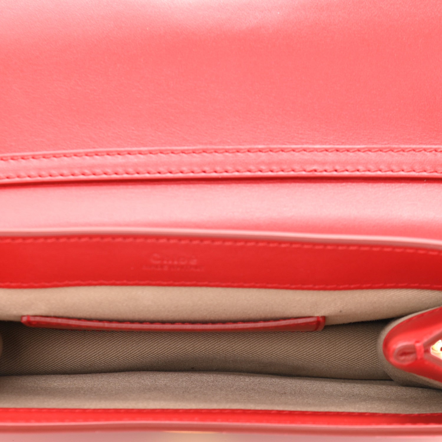 Chloe Calfskin Suede C Clutch With Chain Plaid Red 5 of 10