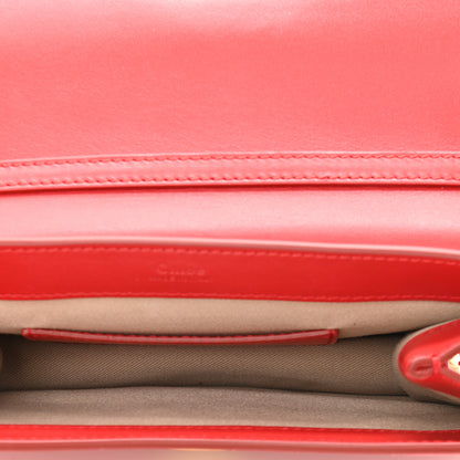 Chloe Calfskin Suede C Clutch With Chain Plaid Red 5 of 10