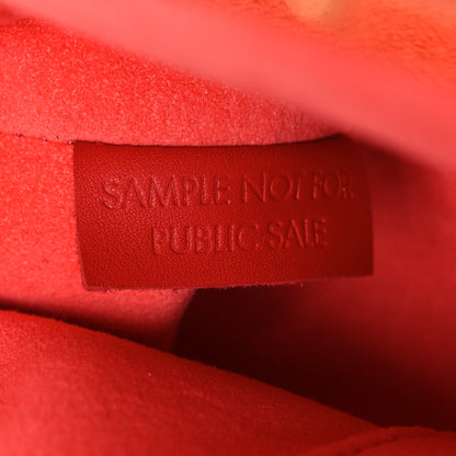 Louis Vuitton Calfskin Nanogram Embossed Clutch Red 7 of 11
